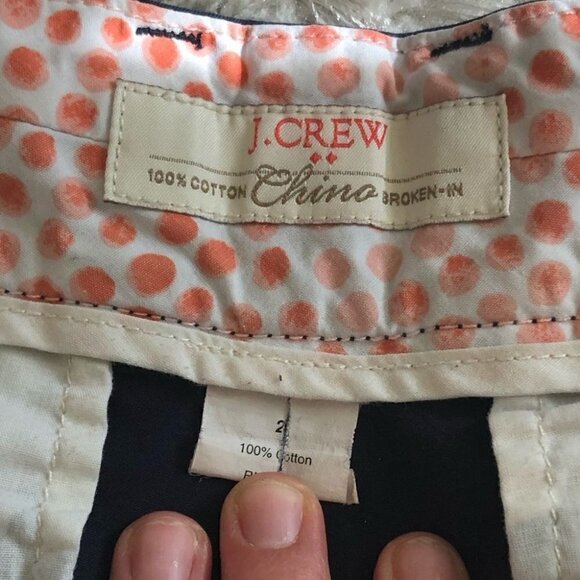 J.Crew Factory Navy Chino Broken-In Shorts - Picture 3 of 5